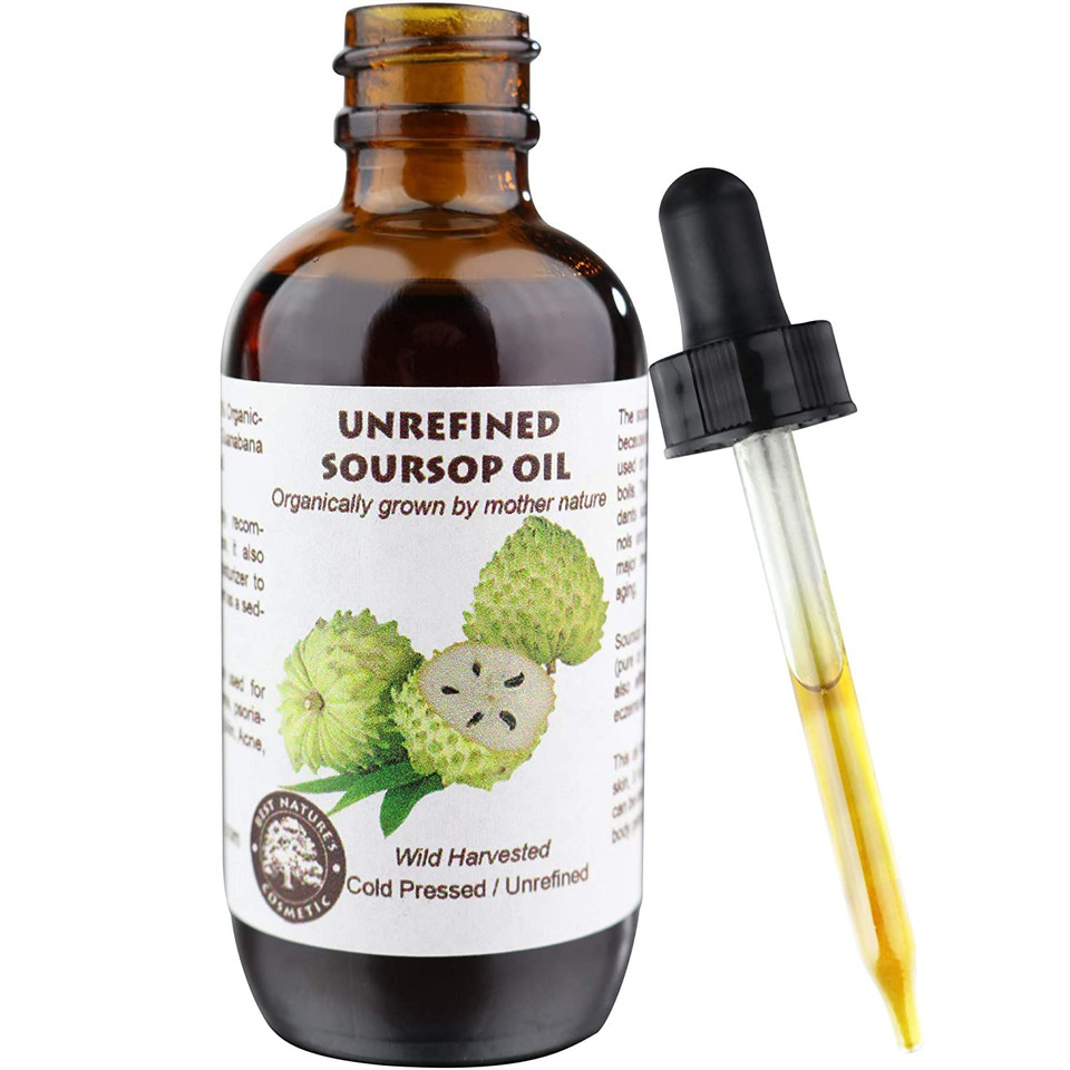 Best Nature'S Cosmetics Virgin Soursop Graviola Guanabana Oil (Organic, Undiluted, Unrefined) (4Oz)4 Fl Oz (Pack Of 1)