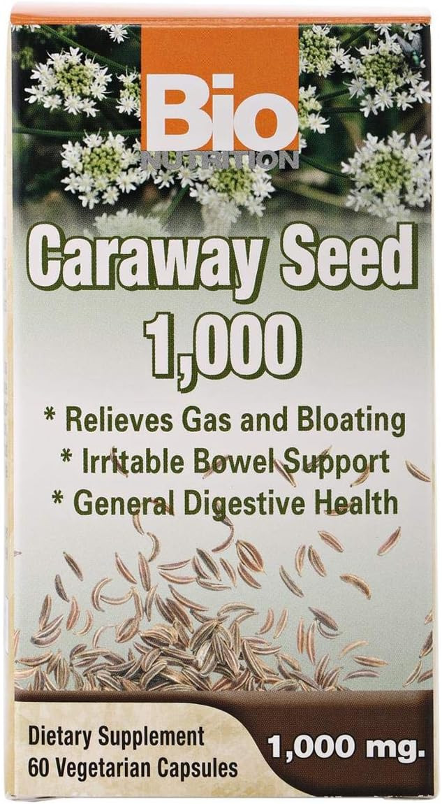 Bio Nutrition Caraway Seed 1 000 Mg - 1000 Mg - 60 Vegetarian Capsules