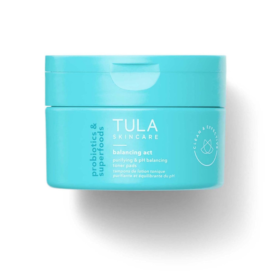 Tula Skincare Balancing Act Purifying & Ph Balancing Biodegradable Toner Pads 60 Pads/Container