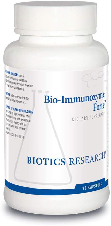 Biotics Research Bio Immunozyme Forte Multivitamin/Mineral To Support Normal, Healthy Immune Function, Echinacea, Cayenne Pepper, Lactobacillus Acidophilus, Probiotics, Amino Acids 90 Capsules