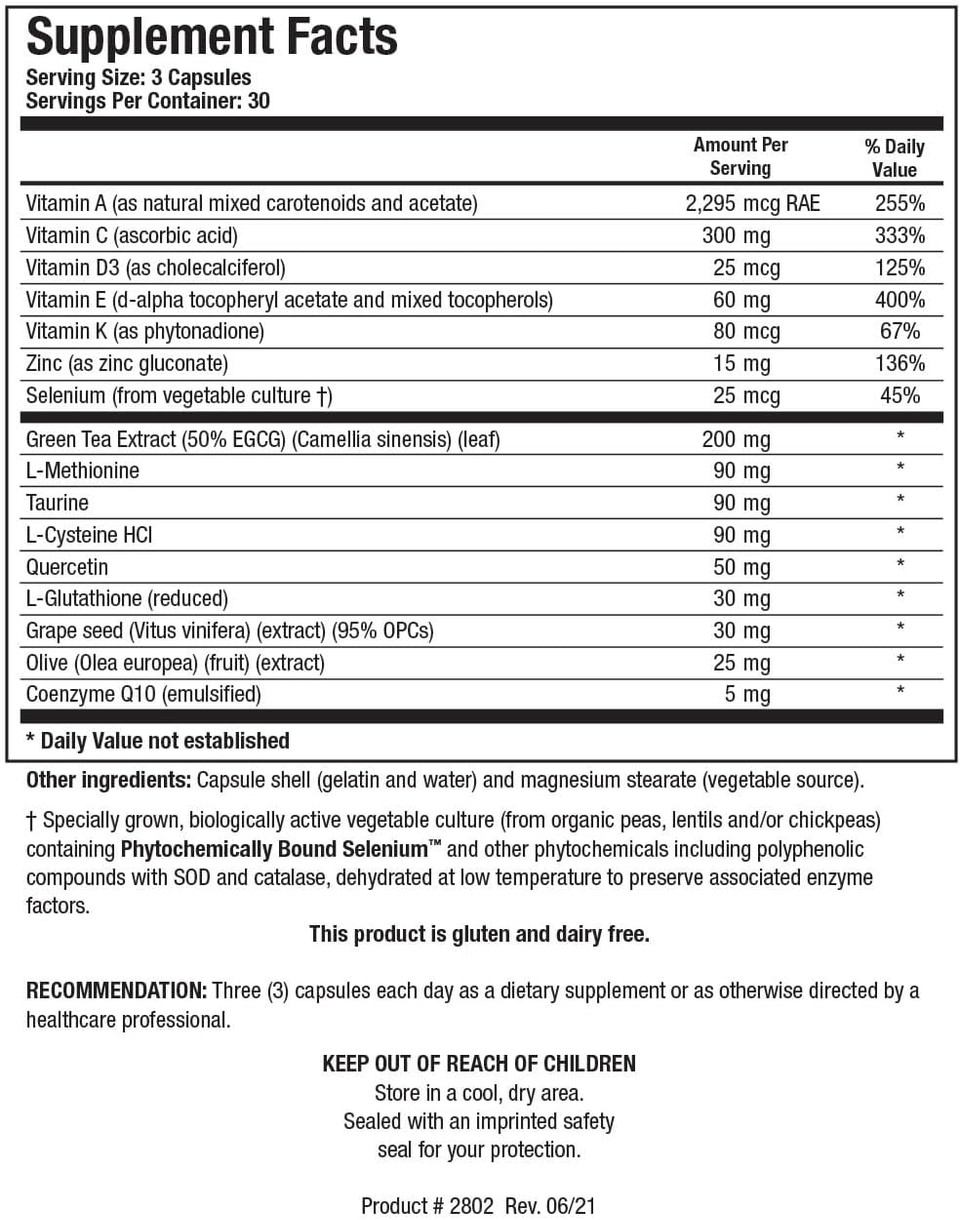Biotics Research Bioprotect Plus Protects Body From Oxidative Damage, Supports Overall Health, Immune Health, Cardiovascular Health. Glutathione. Coq10, Taurine, Sod, Catalase 90 Caps