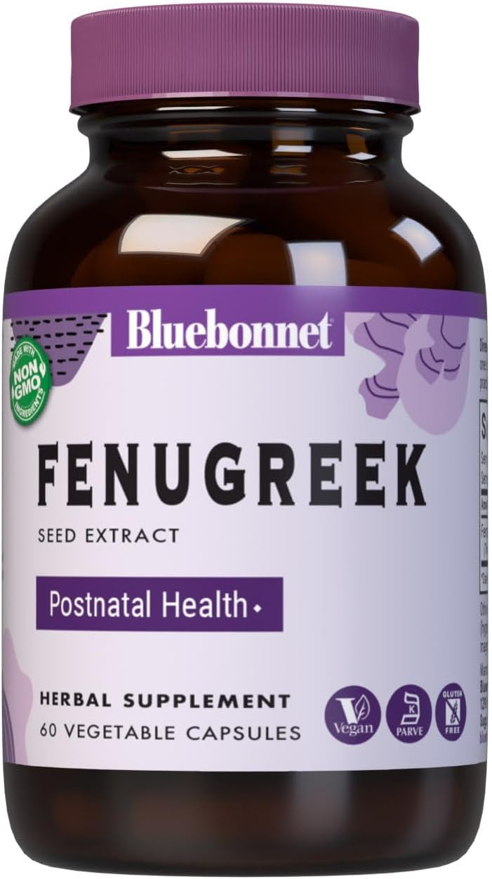Bluebonnet Fenugreek Seed Extract Supplement, 60 Count