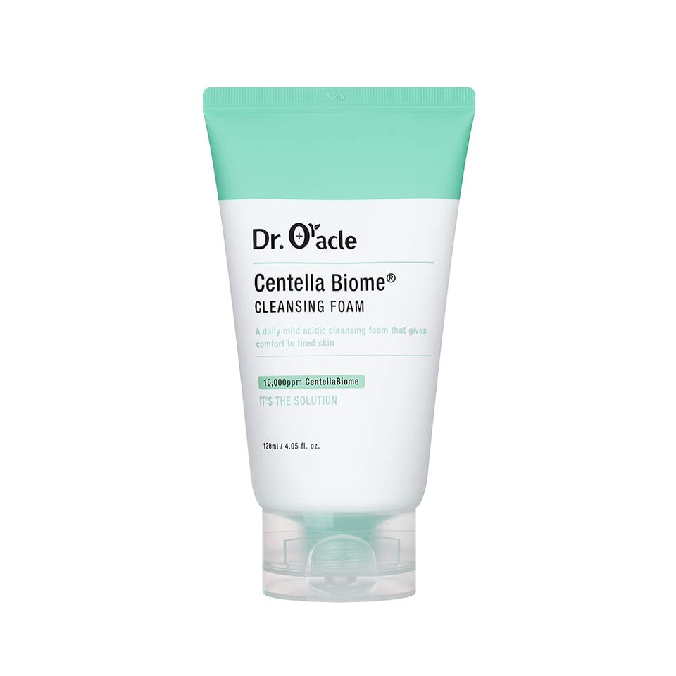 Centellabiome Cleansing Foam - Daily Facial Cleanser, Foaming Face Wash For Sensitive, Acne-Prone, Irritated Skin, 4.06 Fl. Oz/120Ml, Dermatologist Tested By Dr.Oracle