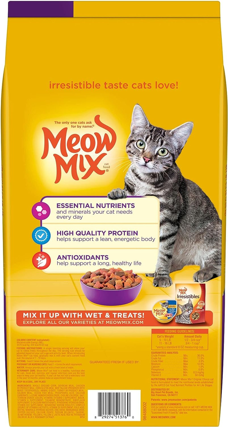 Meow Mix Original Choice Dry Cat Food, 6.3 Pound Bag