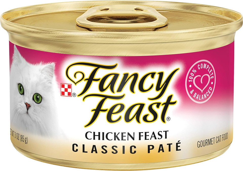 Purina Fancy Feast Chicken Feast Classic Grain Free Wet Cat Food Pate - 3 Oz. Can