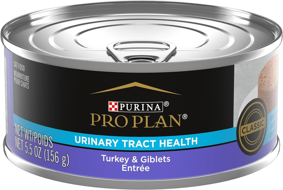 Purina Pro Plan Urinary Tract Cat Food Wet Pate, Urinary Tract Health Turkey And Giblets Entree - 5.5 Oz. Can