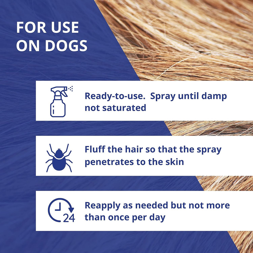 Farnam Flea Halt! Water-Based Flea & Tick Spray for Dogs Plus Citronella Scent, 40 fl oz