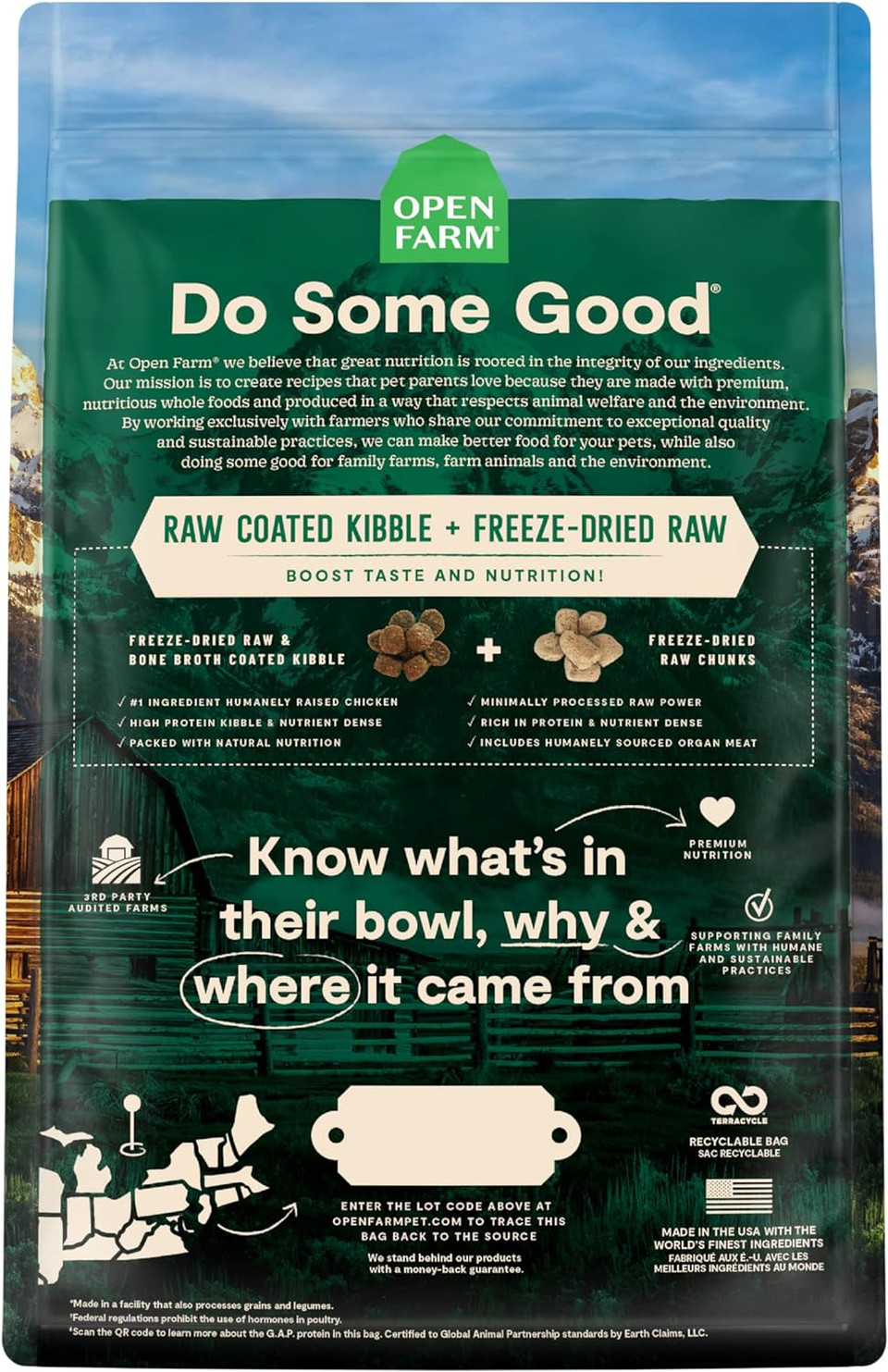 Open Farm Rawmix Grain-Free Prairie Recipe For Dogs, Includes Kibble, Bone Broth, And Freeze Dried Raw, Inspired By The Wild, Humanely Raised Protein And Non-Gmo Fruits And Veggies, 3.5 Lb3.5 Pound (Pack Of 1)