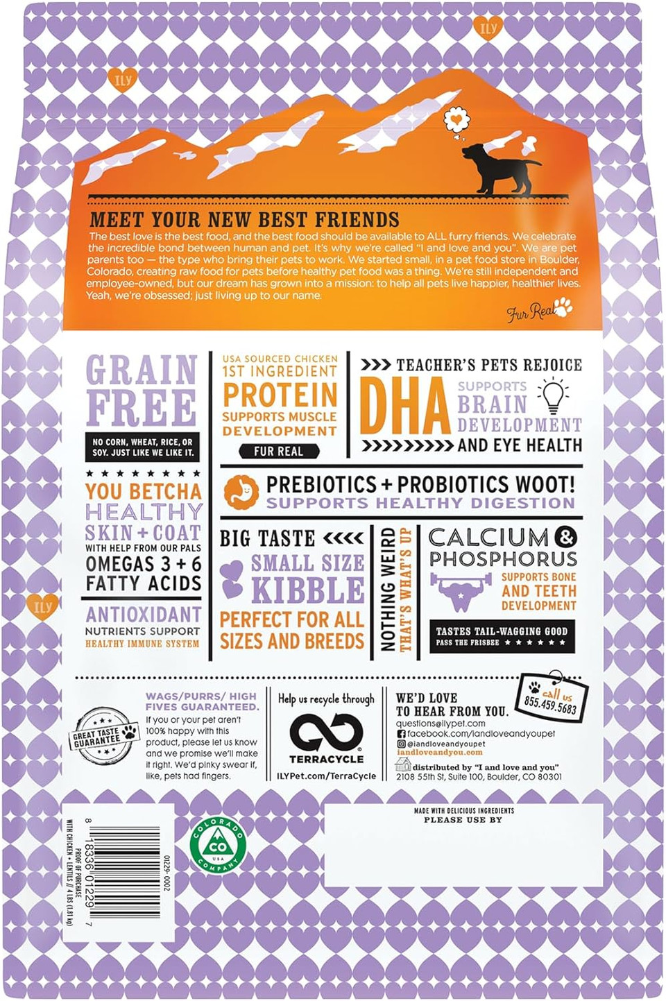 "I & Love & You" Naked Essentials Chicken & Lentils Grain-Free Puppy Food, 4 Lb4 Pound (Pack Of 1)