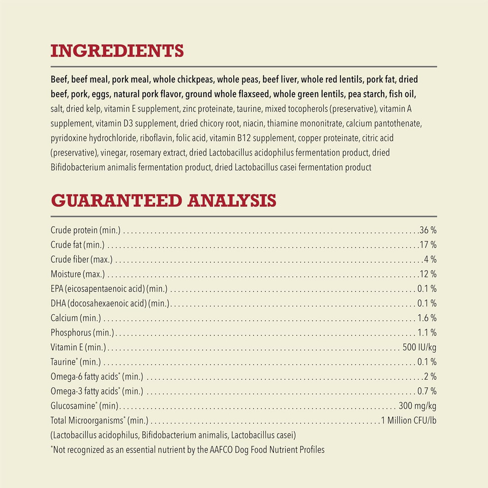 Acana Butcher'S Favorites Dry Dog Food, Farm-Raised Beef & Liver Recipe, Dry Kibble And Beef Jerky Pieces, 4Lb