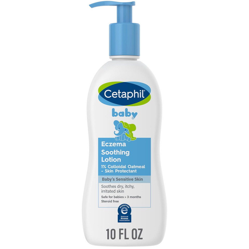Cetaphil Baby Eczema Soothing Lotion, Colloidal Oatmeal, Paraben Free, Hypoallergenic, Dry Skin, 10 Fluid Ounce