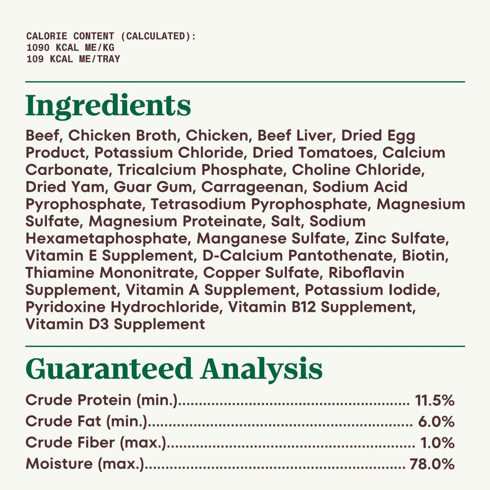 Nutro Adult Natural Grain Free Wet Dog Food Patã£Â© Tender Beef Recipe, 3.5 Oz. Trays (Pack Of 24) Nutro Adult Natural Grain Free Wet Dog Food Patã£Â© Tender Beef Recipe, 3.5 Oz. Trays (Pack Of 24)