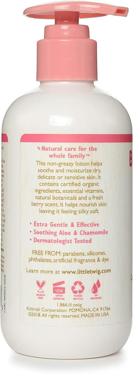 Little Twig Baby Lotion, Natural Plant Derived Formula, Berry Pomegrante, 8.5 Fl Oz