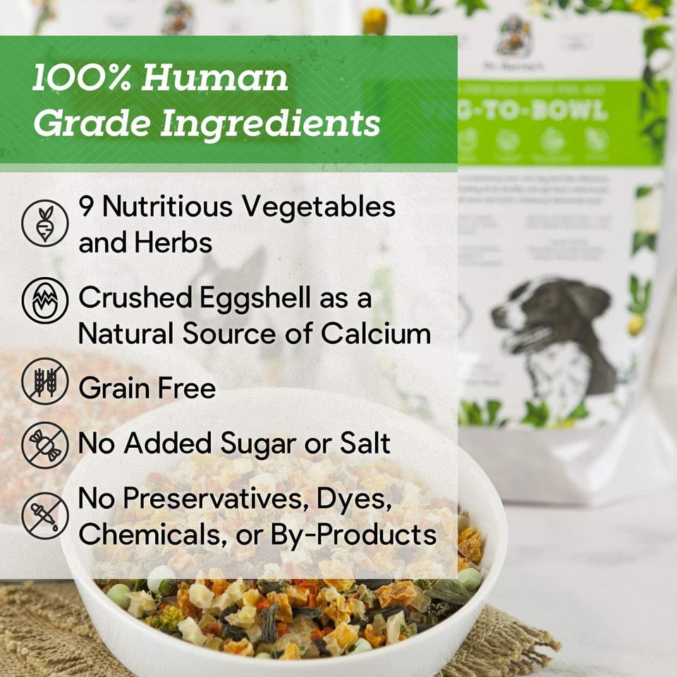 Dr. Harvey'S Veg-To-Bowl Dog Food, Human Grade Dehydrated Base Mix For Dogs, Grain Free Holistic Mix, Trial Size (6.5 Oz)6.5 Ounce (Pack Of 1)