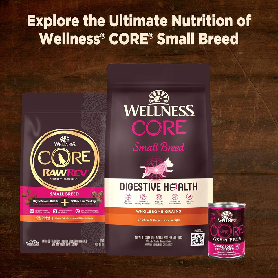 Wellness Core Natural Grain Free Mini Meals Shredded Variety Pack, 3-Ounce (Pack Of 12)