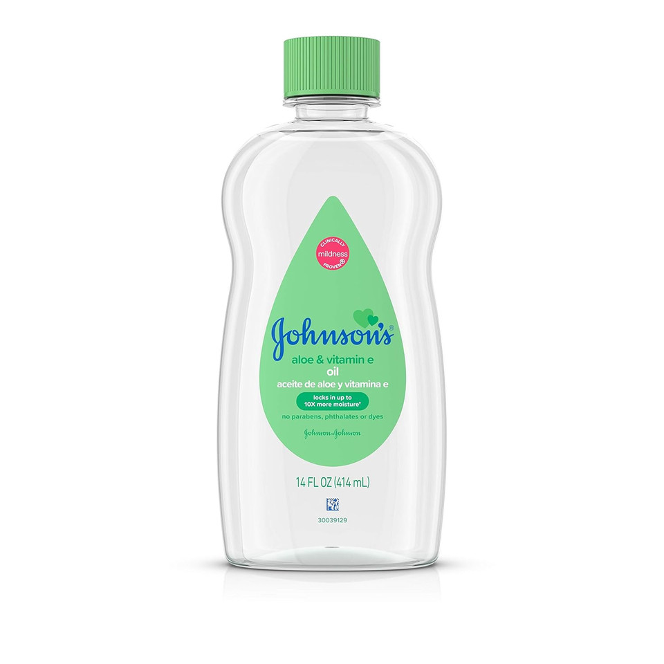 Johnson'S Baby Johnson & Johnson Baby Oil, Aloe Vera & Vitamin E, Multicolor, 14 Fl Oz