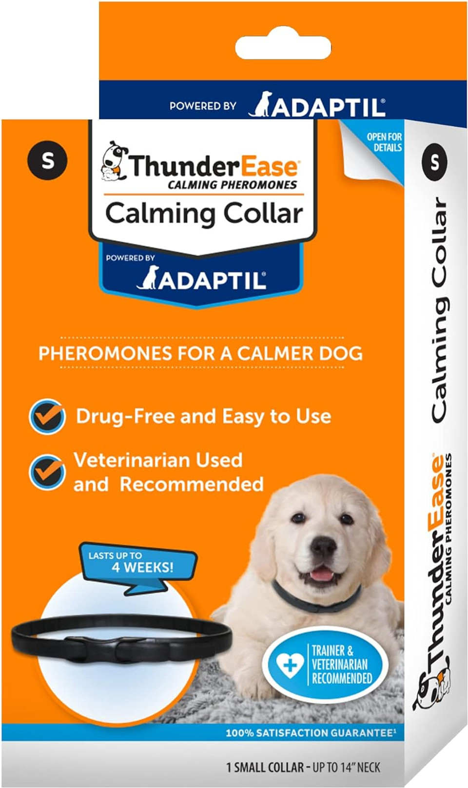 ThunderEase Calming Anti Anxiety Pheromone Collar for Dogs (Small)Small