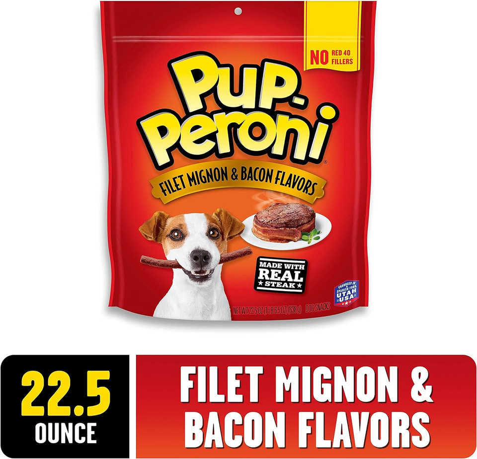 Pup-Peroni Filet Mignon & Bacon Flavor Dog Treats, 22.5 Ounce22.5 Ounce