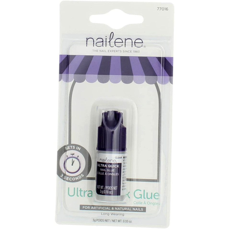 Nailene Ultra Quick Nail Glue 0.10 Oz (Pack Of 10)