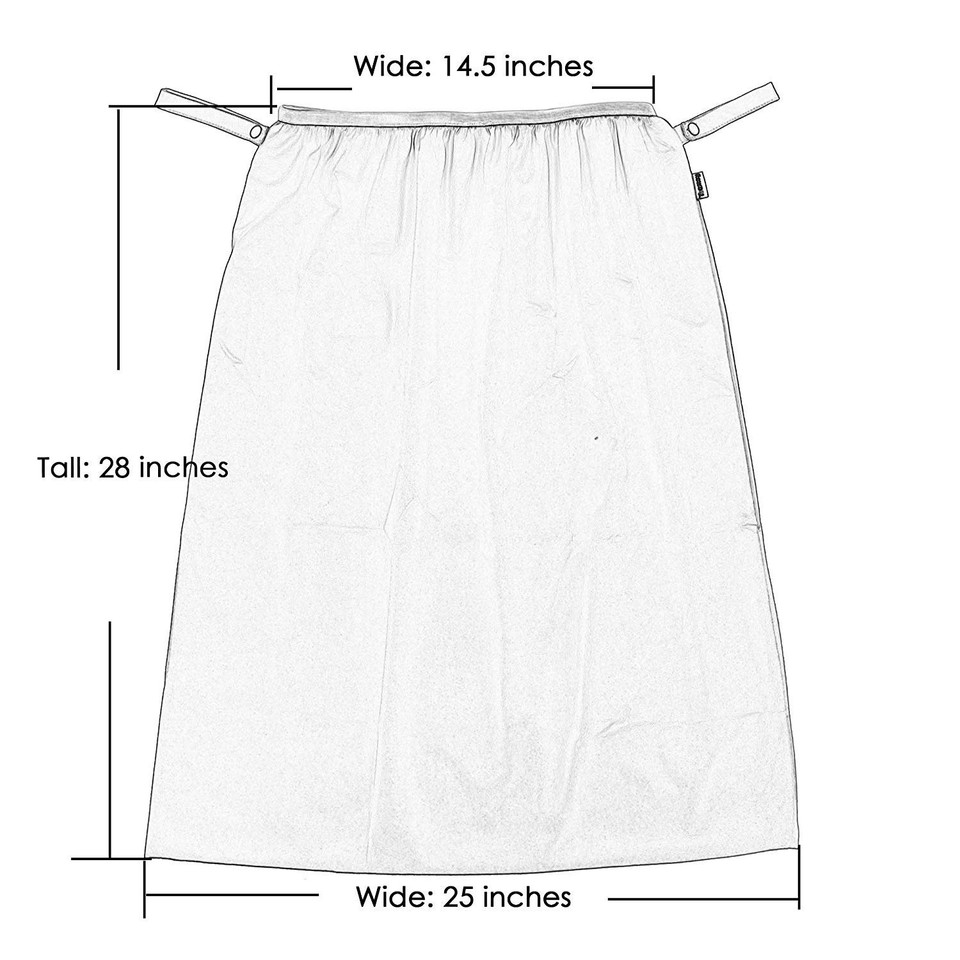 Teamoy Reusable Pail Liner For Cloth Diaper/Dirty Diapers Wet Bag (Pack Of 2), Gray Strips+Black Stripsgray Strips+Black Strips