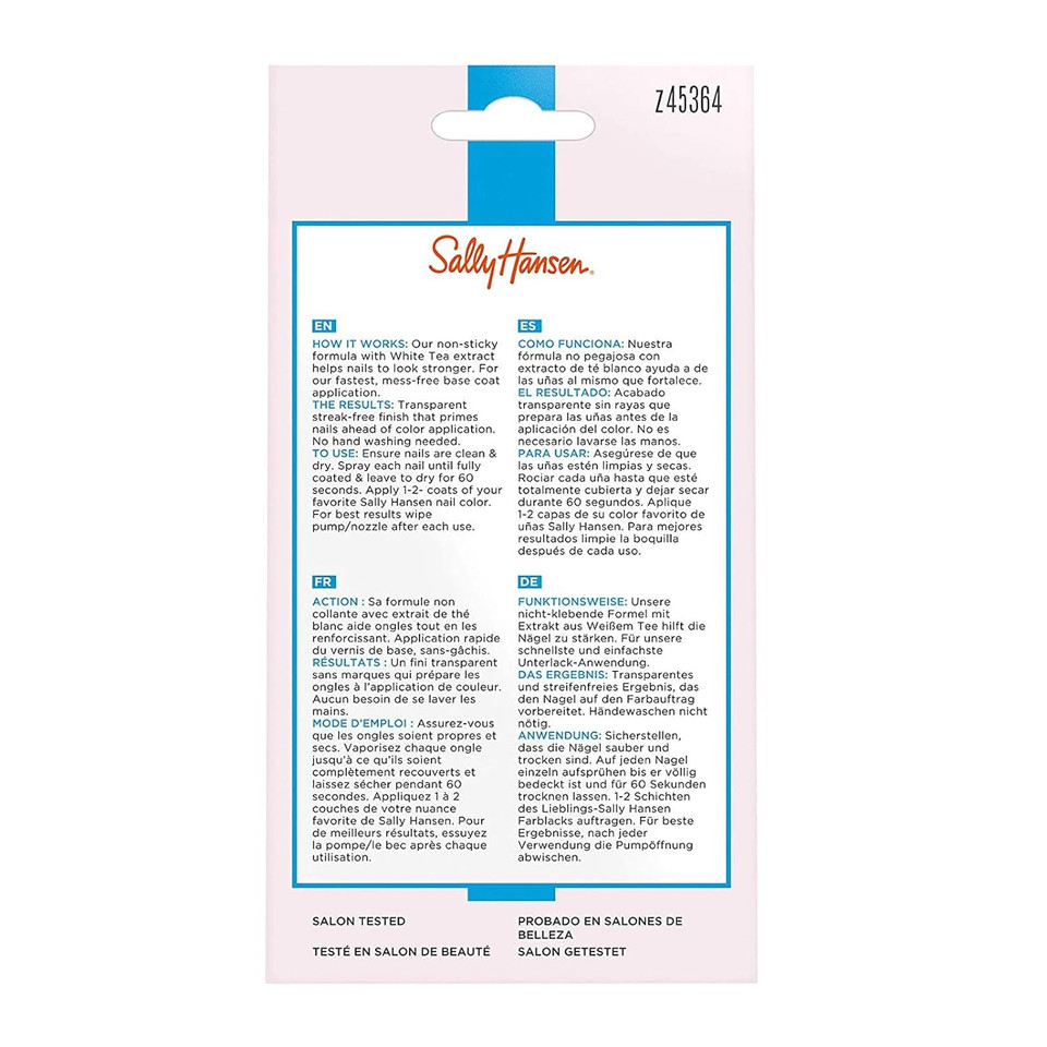 Sally Hansen Treatment No More Stains Base Coat, 0.37 Fluid Ounce0.37 Fl Oz (Pack Of 1)