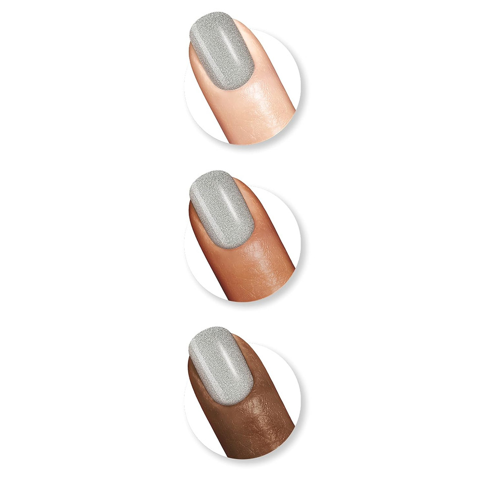 Sally Hansen Xtreme Wear Nail Polish, Streak-Free, Shiny Finish, Long-Lasting Nail Color, Silver Storm, 0.12 Fl Ozsilver Storm