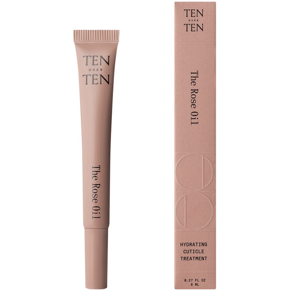 Tenoverten - The Rose Oil Cuticle Treatment | Clean, Natural, Non-Toxic Nail Care (0.27 Fl Oz | 8 Ml)