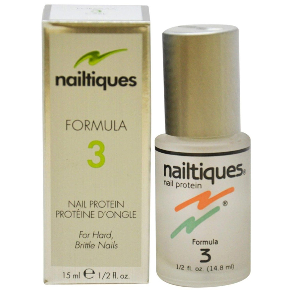 Nailtiques Nail Protein Formula 3 - Care For Naturally Hard, Dry Nails - 0.5 Oz By Nailtiques