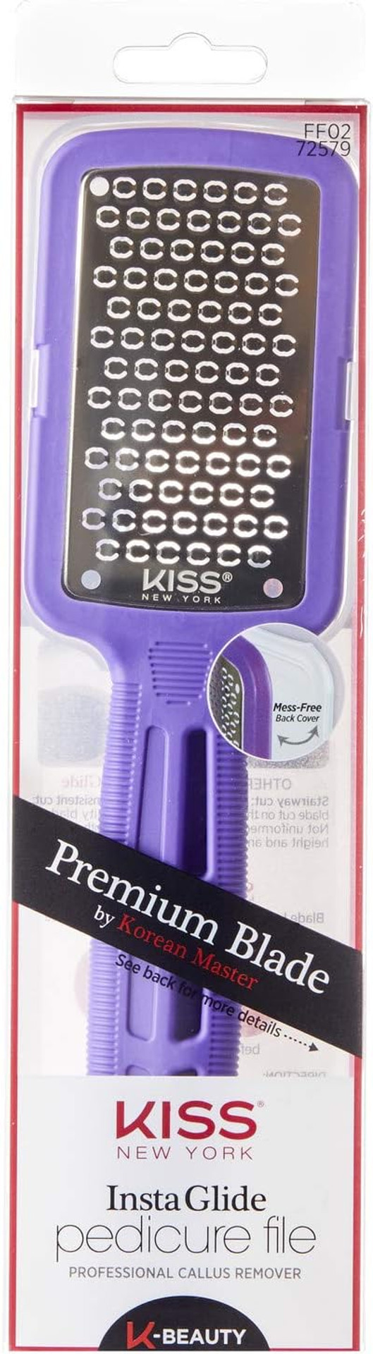 Kiss New York Insta Glide Pedicure File Callus Remover Foot File Ff02Purple