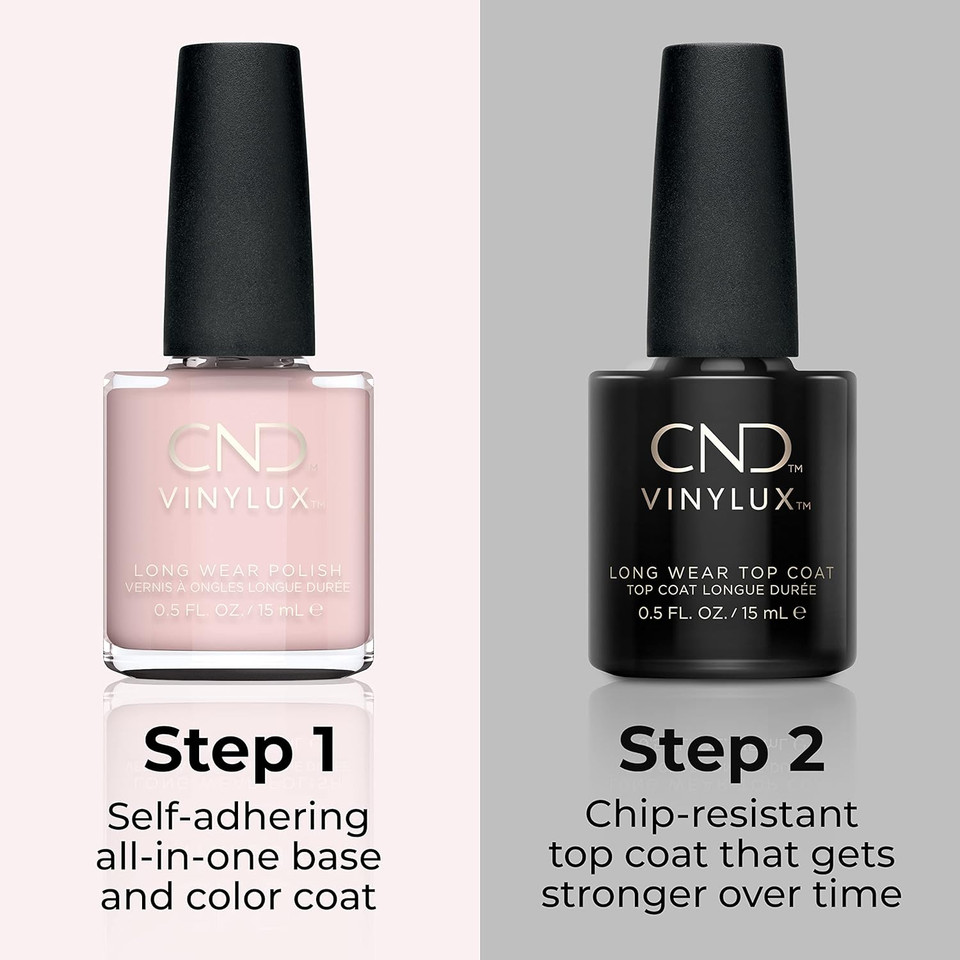 Cnd Vinylux Longwear Pink Nail Polish, Gel-Like Shine & Chip Resistant Color, 0.5 Fl Oz