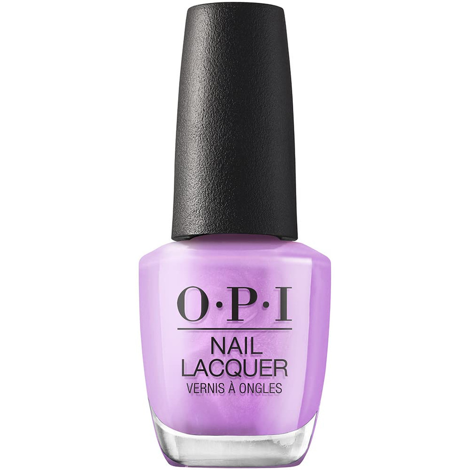 Opi Nail Lacquer, Opaque & Vibrant Pearl Finish Purple Nail Polish, Up To 7 Days Of Wear, Chip Resistant & Fast Drying, Summer 2023 Collection, Summer Make The Rules, Bikini Boardroom, 0.5 Fl Oz