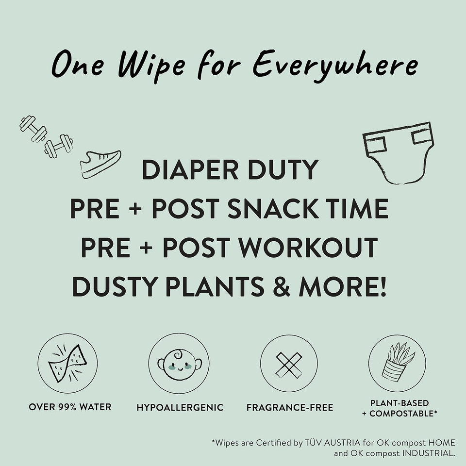 The Honest Company Clean Conscious Wipes | 99% Water, Compostable, Plant-Based, Baby Wipes | Hypoallergenic, Ewg Verified | Terrazzo, 36 Countterrazzo36 Count (Pack Of 1)