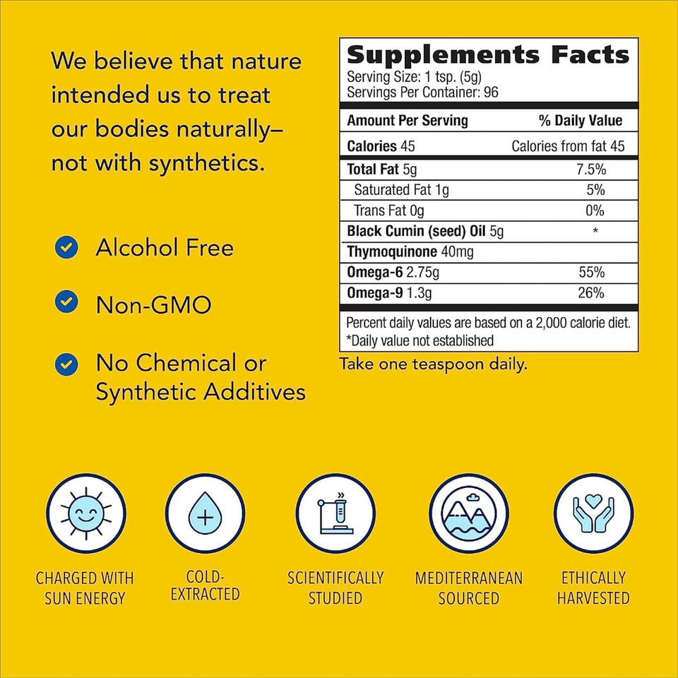 North American Herb & Spice Black Seed Oil - 16 Fl Oz, Pack Of 2 - Digestive & Immune Support - Non-Gmo - 192 Total Servings