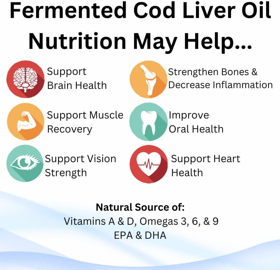 Green Pasture - Fermented Cod Liver Oil Liquid - 6 Fl. Oz. Vitamin A Vitamin D Omega 3 Omega 6 Omega 9 (6Oz Cinnamon)