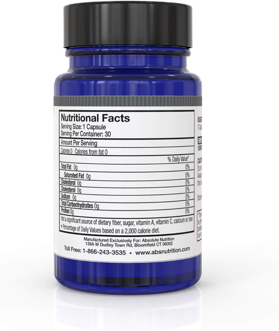 Absolute Nutrition Hemp Oil Capsules 30Ct - 100% Organic Hemp Extract Drops - Rich In Omega Fatty Acids 3 6 9 - Ultra-Pure Co2 Extracted - Grown And Made In Usa - With Mct Oil