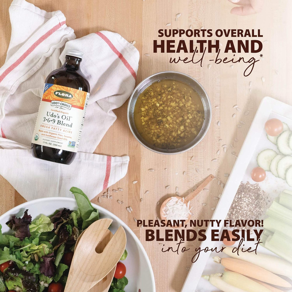 Flora - Udo'S Choice Omega 369 Oil Blend, Made With Organic Flax, Sesame & Sunflower Seed Oils, Plant-Based Vegan Omega Fatty Acids, Based On Ideal 2:1:1 Ratio, 8.5-Fl. Oz. Glass Bottle8.5 Fl Oz (Pack Of 1) Flora - Udo'S Choice Omega 369 Oil Blend, Made With Organic Flax, Sesame & Sunflower Seed Oils, Plant-Based Vegan Omega Fatty Acids, Based On Ideal 2:1:1 Ratio, 8.5-Fl. Oz. Glass Bottle8.5 Fl Oz (Pack Of 1)