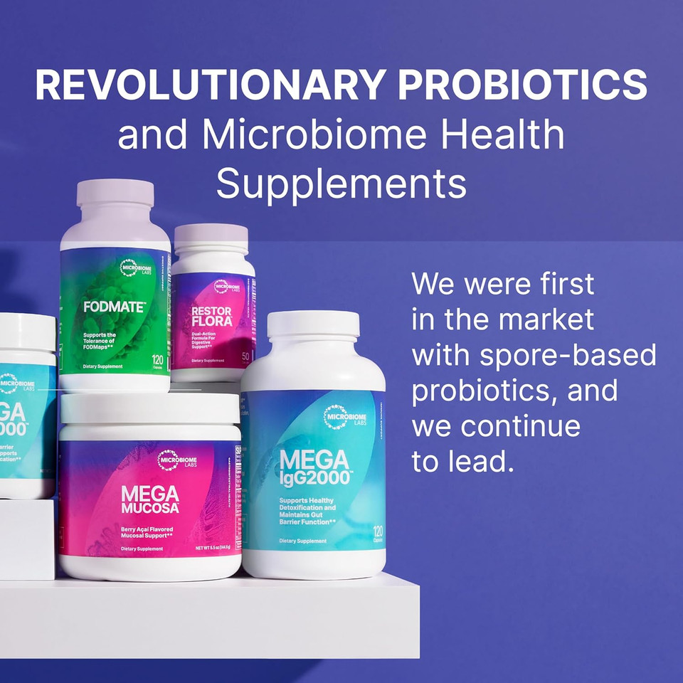 Microbiome Labs Megamarine Gut Specific Fish Oil - Omega 3 Supplement With Epa, Dha & Dpa - Fish Oil Omega 3 Supplements For Immune Support & Gut Health - Natural Lemon Flavor (60 Softgels)