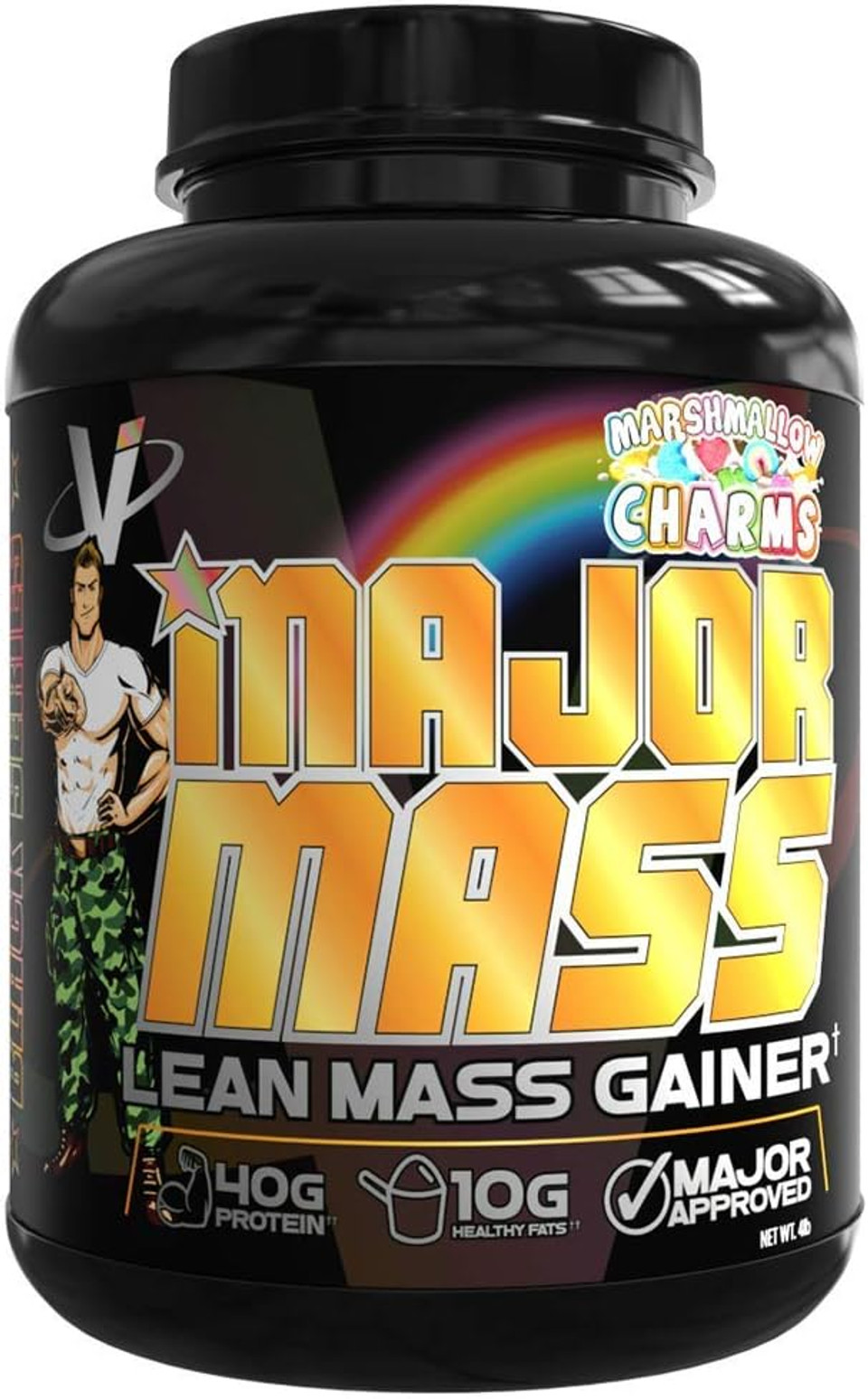 Vmi Sports | Major Mass Lean Mass Gainer | Mass Gainer Protein Powder For Muscle Gain | Weight Gainer Protein Powder For Men | Weight Gainer For Women (Marshmallow Charms, 4 Pounds)