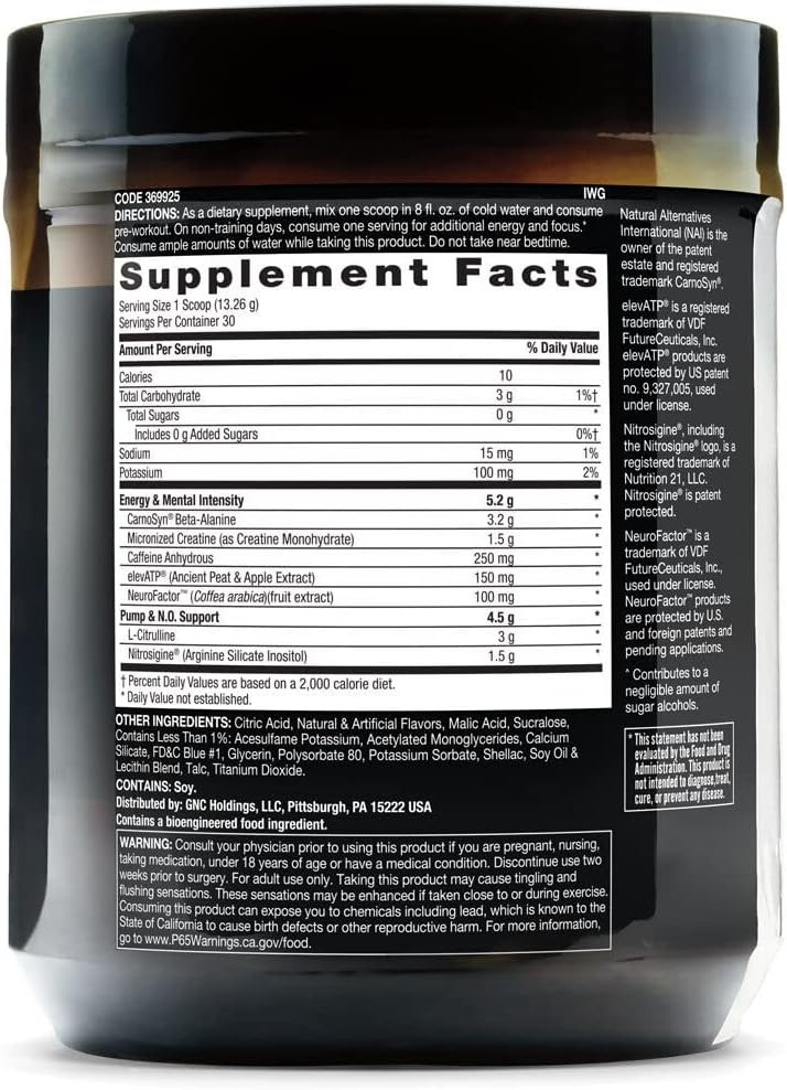 Beyond Raw Lit | Clinically Dosed Pre-Workout Powder | Contains Caffeine, L-Citrulline, Beta-Alanine, And Nitric Oxide | Icy Fireworks | 30 Servings30 Servings (Pack Of 1)