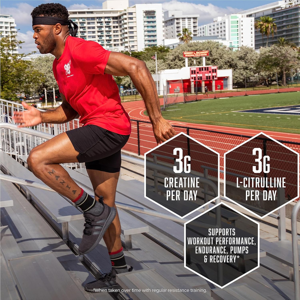 Bsn Nitrix 2.0 - Nitric Oxide Precursors, 3G Creatine, 3G L Citrulline - Supports Workout Performance, Pumps, Muscle Recovery And Endurance - 180 Tablets