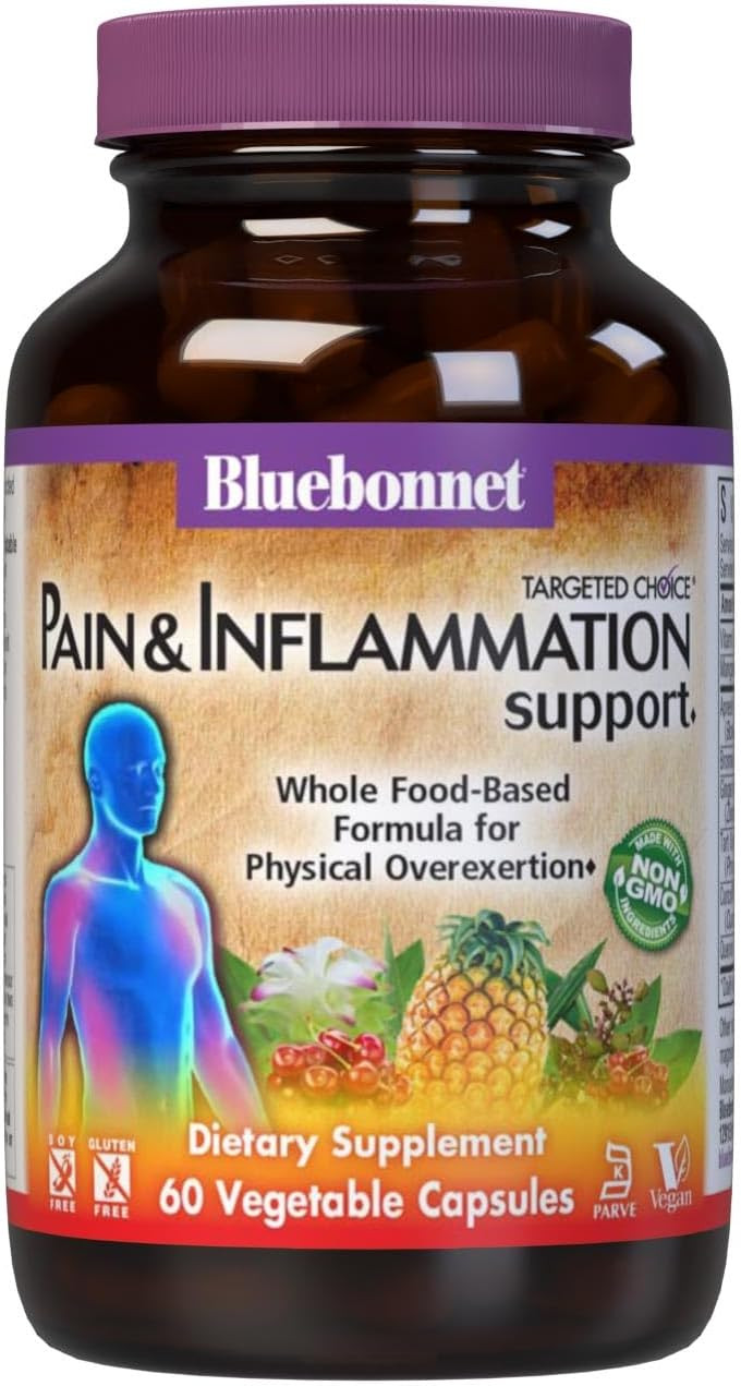 Bluebonnet Nutrition Targeted Choice Pain & Inflammation Support Herbal Blend, 60 Count