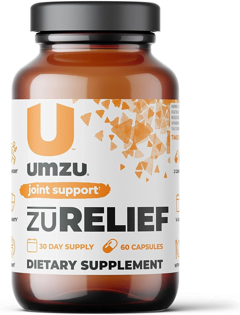 Umzu Zurelief - Comfort & Joint Health Supplement To Support Flexibility, Comfort, Mobility, Gut Health, Turmeric, B6, B12 - (30 Day Supply 60 Capsules)