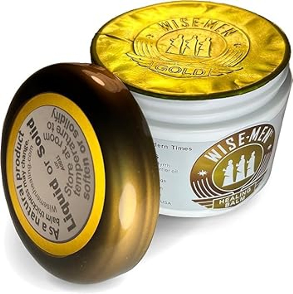 Wise Men Healing Balm With Myrrh And Frankincense Essential Oils For Neuropathy, Sciatica And Nerve Pain Massage And Skin Moisturizing