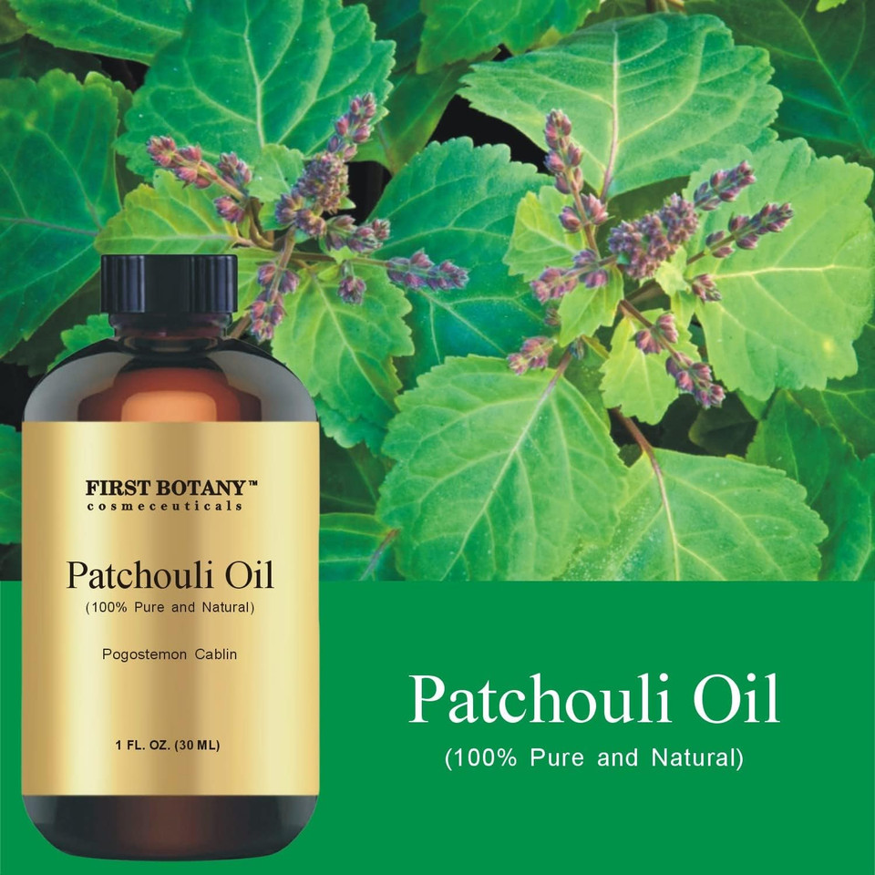 100% Pure Patchouli Essential Oil - Premium Patchouli Oil For Aromatherapy, Massage, Topical & Household Uses - 1 Fl Oz (Patchouli)