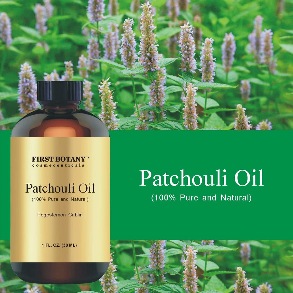 100% Pure Patchouli Essential Oil - Premium Patchouli Oil For Aromatherapy, Massage, Topical & Household Uses - 1 Fl Oz (Patchouli)