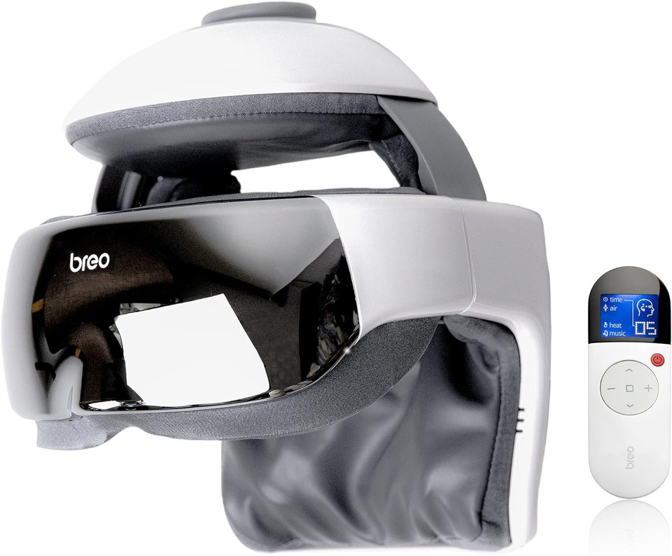 Breo Idream3 Rechargeable Head Massager With Scalp Massage & Remote Control For Relaxblack