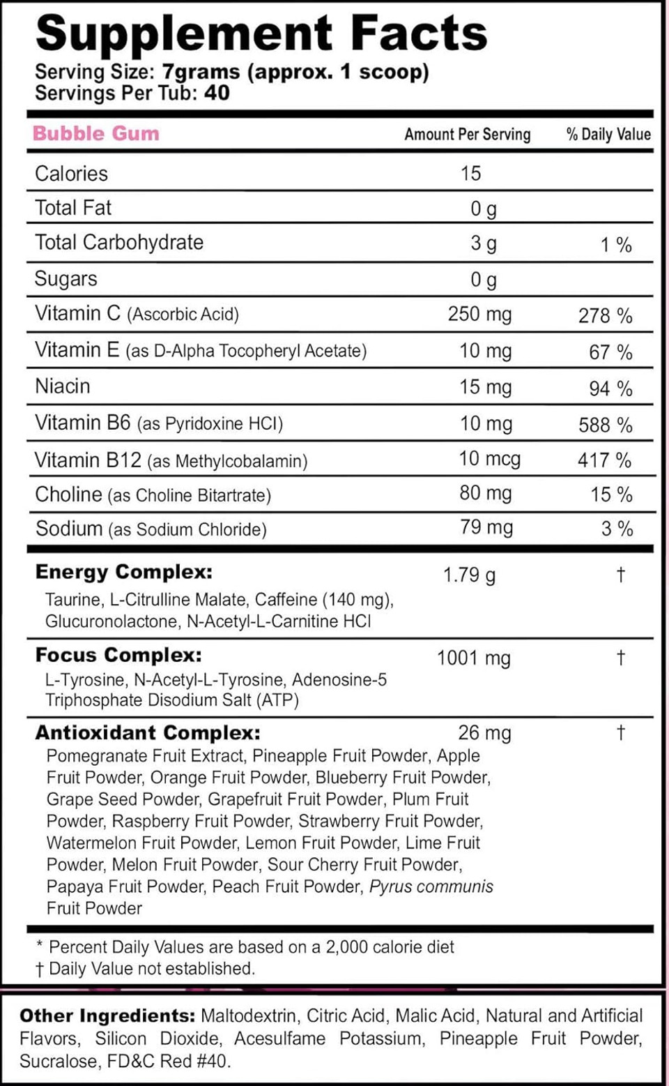 G Fuel Bubble Gum Energy Powder, Sugar Free, Clean Caffeine Focus Supplement, Water Mix, Focus Amino, Vitamin + Antioxidants Blend, 9.8 Oz (40 Servings) G Fuel Bubble Gum Energy Powder, Sugar Free, Clean Caffeine Focus Supplement, Water Mix, Focus Amino, Vitamin + Antioxidants Blend, 9.8 Oz (40 Servings)