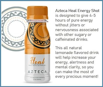 Heal Organic Natural Energy & Super Performance Shot, Pre Workout Boost & Fast Recovery, Immune Support, Vitamin B12 Memory & Mood Booster, Mental Alertness, D-Ribose For Heart Health (2Oz Bottle)2.00 Fl Oz (Pack Of 1)