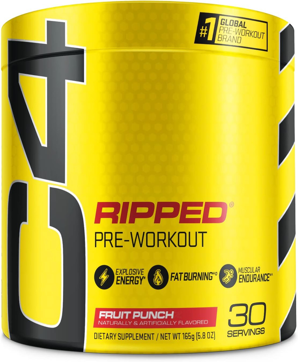 Cellucor - C4 Ripped Fruit Punch, 30 Servings, 183 G (6.46 Oz)30 Servings (Pack Of 1)