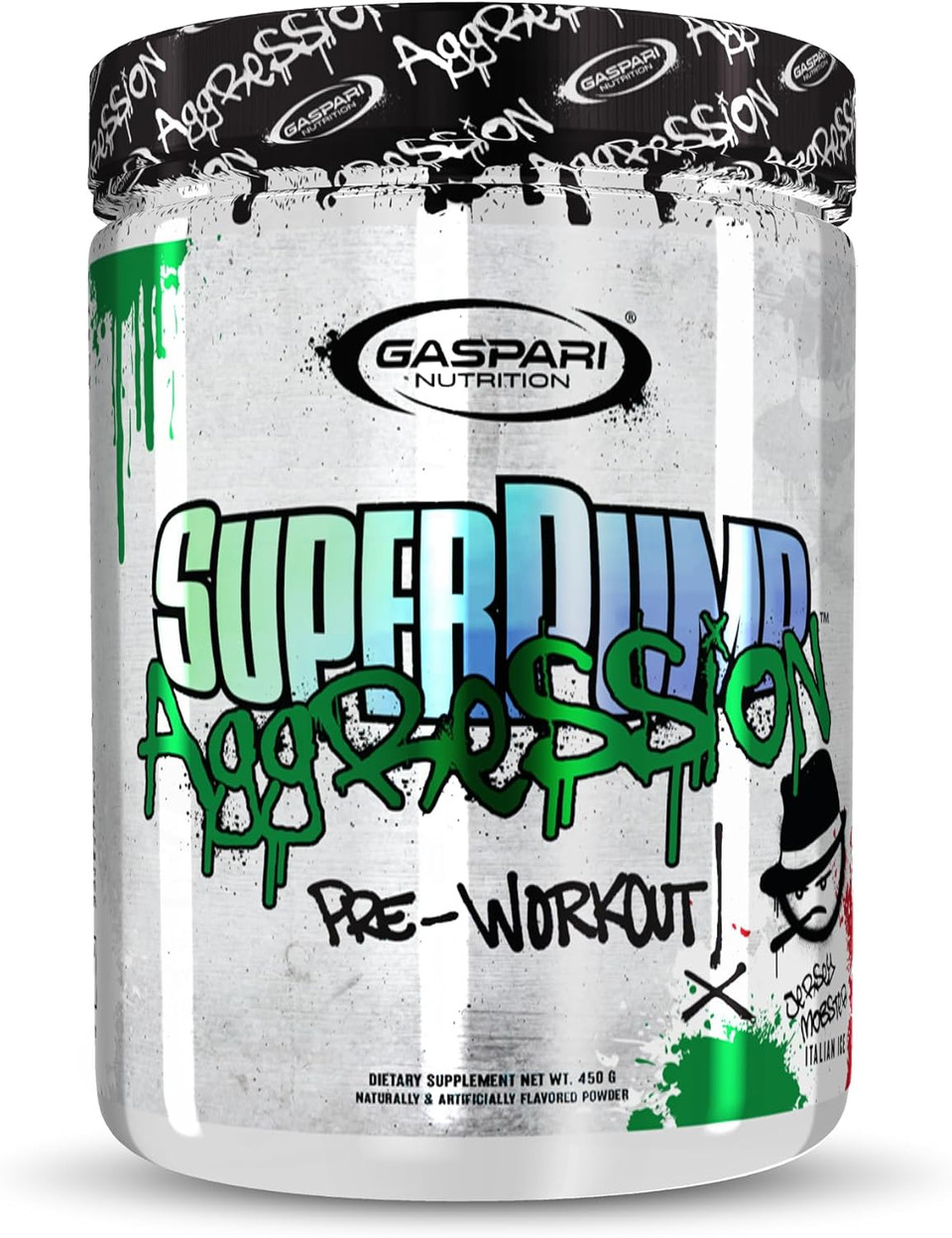 Gaspari Nutrition Superpump Aggression Pre-Workout: Energy, Focus, Endurance, Recovery, Creatine And Caffeine (25 Servings, Lights Out Lemon)